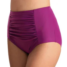 Женский купальник бикини с высокой талией, купальник Танкини, купальные плавки, шорты, бразильский Монокини размера плюс 2XL, пляжная одежда