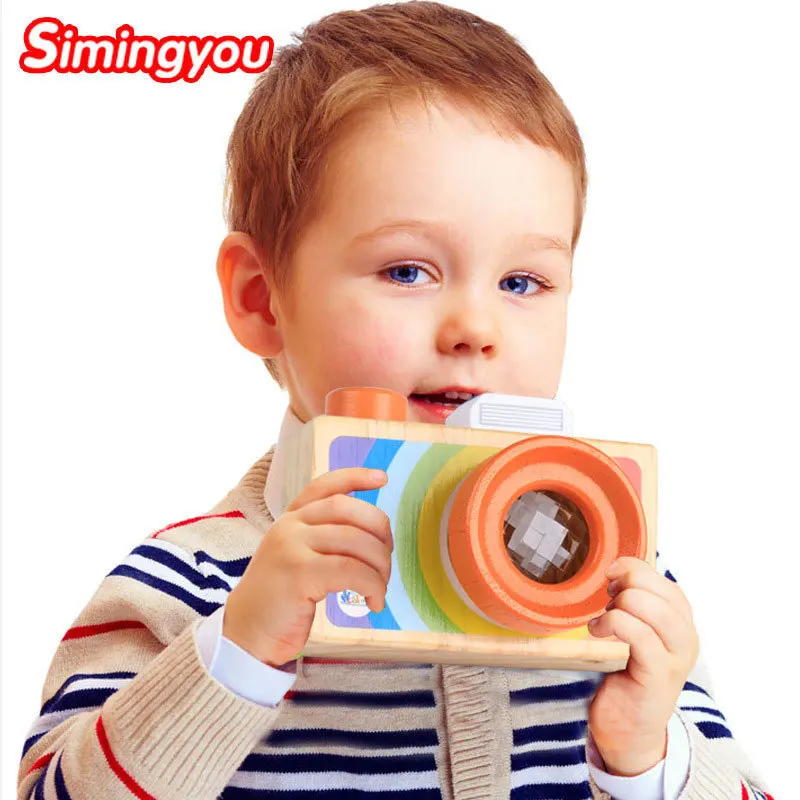 Simingyou Children Wooden Toys Camera Kaleidoscope Magic Education Baby Kids Montessori Learning Toy D10-A-245 Drop Shipping puccini a biographical kaleidoscope 4 cd