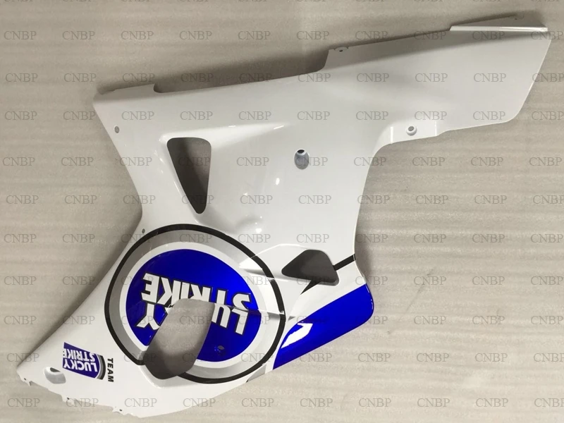 GSXR600 GSXR750 GSXR1000 2000 2003 K12 Abs обтекатель GSXR 600 750 1000 2001 белого и синего цвета