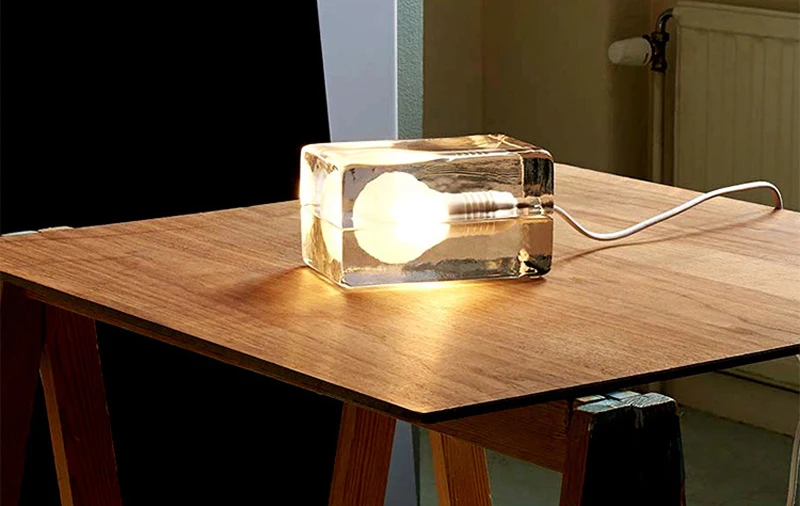 Creative Night Light Block Ice Cubes Table Night Lamp Room Decortaion Bedside Lamp G9 LED Bulbs AC 220V For Birthday Xmas Gift (8)