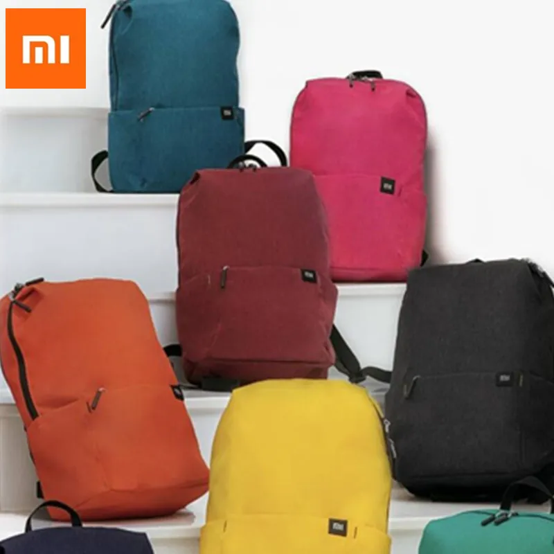 Оригинальный водонепроницаемый рюкзак Xiaomi для ноутбука 10 л цветные повседневные
