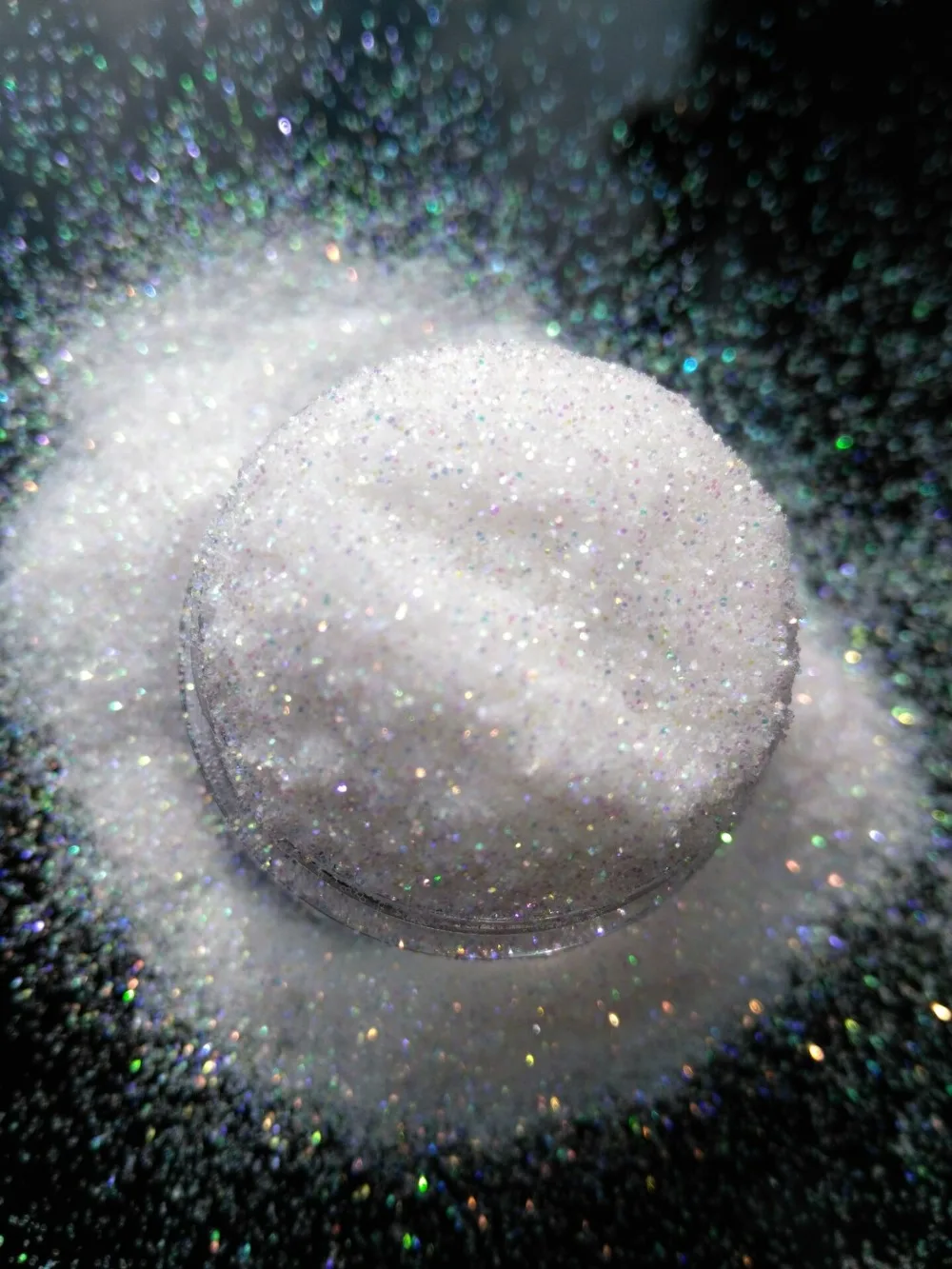 Nail Art Ultrafine Powder Dust Pigment Nail Glitters 0.2mm ultra Fine Holographic White Colorful Shinning Glitter Spangle Dust