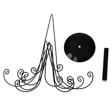 Черный железный Орнамент Дерево Съемный дисплей держатель стенд Органайзер Дерево Стенд с 12 прокрученными крючками