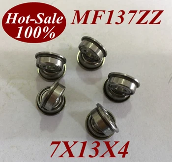 

5Pcs MF137ZZ MF137Z MF137-ZZ 7X13X4 mm Miniature high speed deep groove Ball Bearings Flange Roller flanged bearing