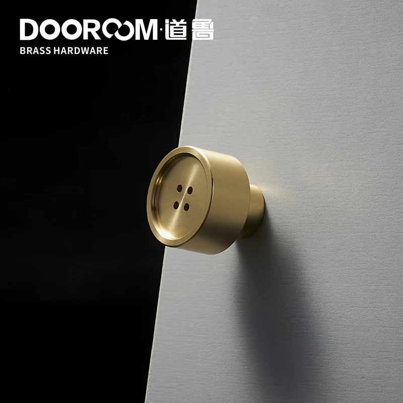 Латунные мебельные ручки Dooroom свежие скандинавские кнопки Ins создание золотых