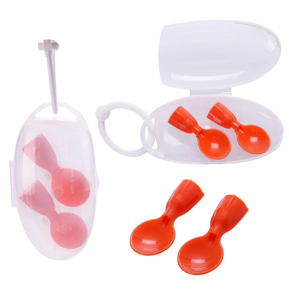 

New Practical 1Pack X 2PCS Spoon Baby Fresh Food Maker Squeeze Station Spoon Squeeze Pouches Feeding Tools For Newborn#281644