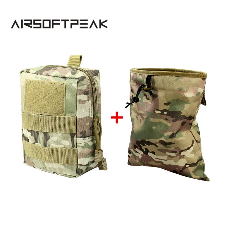 Tactical Molle Waist Bag Camouflage EDC Pouch Accessory Pouches + Drop
