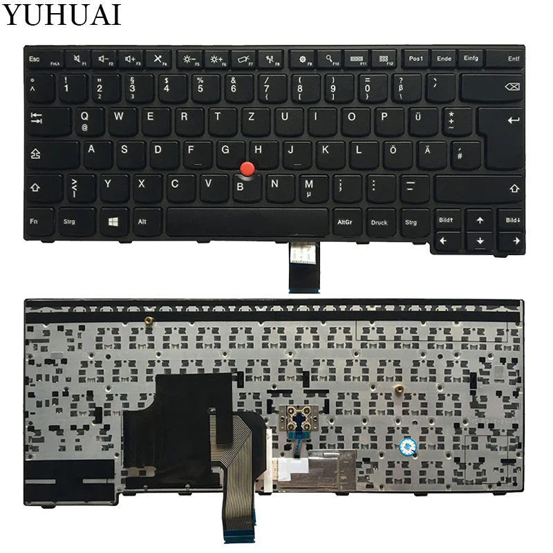 Новая немецкая клавиатура для lenovo Thinkpad Edge E450 E455 E450C W450 черная клавиатура для ноутбука с греческой раскладкой