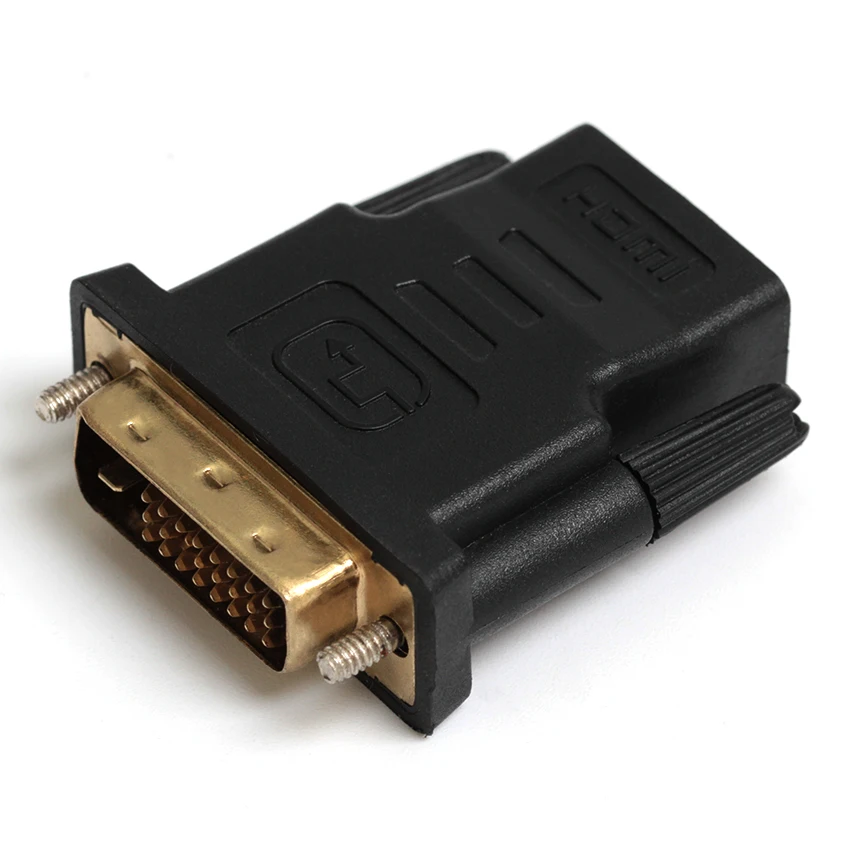 300 шт./лот DVI24+ 1 Мужской к HDMI Женский конвертер адаптер муфта Столярный конвертер