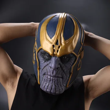 

The Avengers Thanos Infinity Gauntlet Cosplay Gloves Prop Halloween Hard Latex Avengers: Infinity War Mask