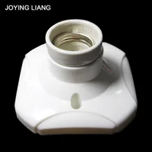 Joying Liang 250 V 6A квадратный E27 винтовой ламповый патрон керамика и фарфор огнестойкий с плоским дном световые основания