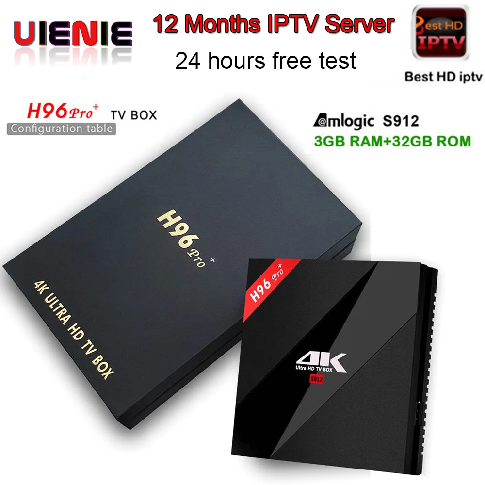 

H96 PRO Plus Android 7.1 Smart TV Box Amlogic S912 Octa Core 3G 32G 2.4GHz/5.8GHz Wifi 4K BT H96 PRO+ Set Top Box Media Player