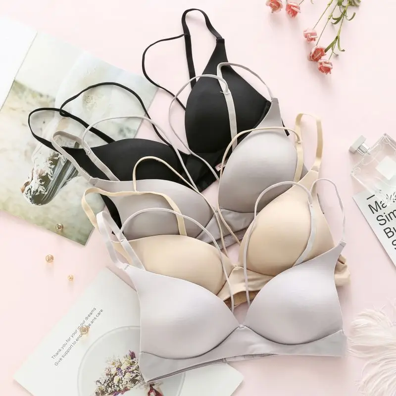 

Seamless Women Bra Wireless Thin Underwear Sexy Lingerie Soft Bras Hollow Out Bralette For Women