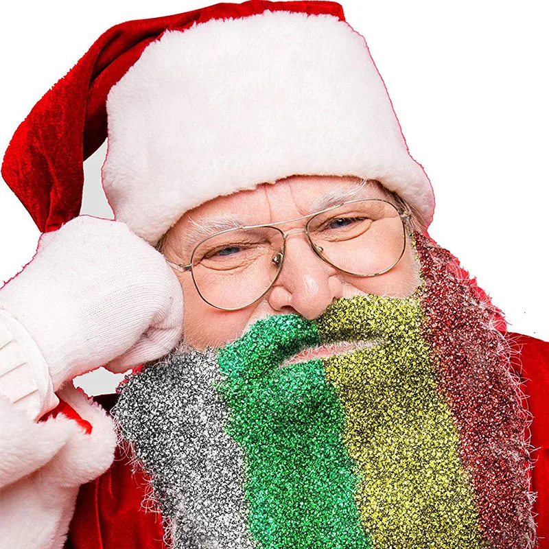 Jeebel Christmas Xmas Santa beard decoration Beard Creative Christmas Ornament