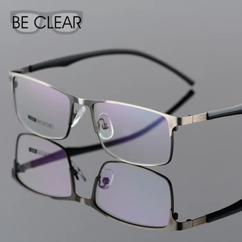 

Eagwoo Metel Eyeglasses Frame Full Rim Optical Glasses Men Prescription Gold Frame Glasses for Men Myopia Silicon Temple 2294