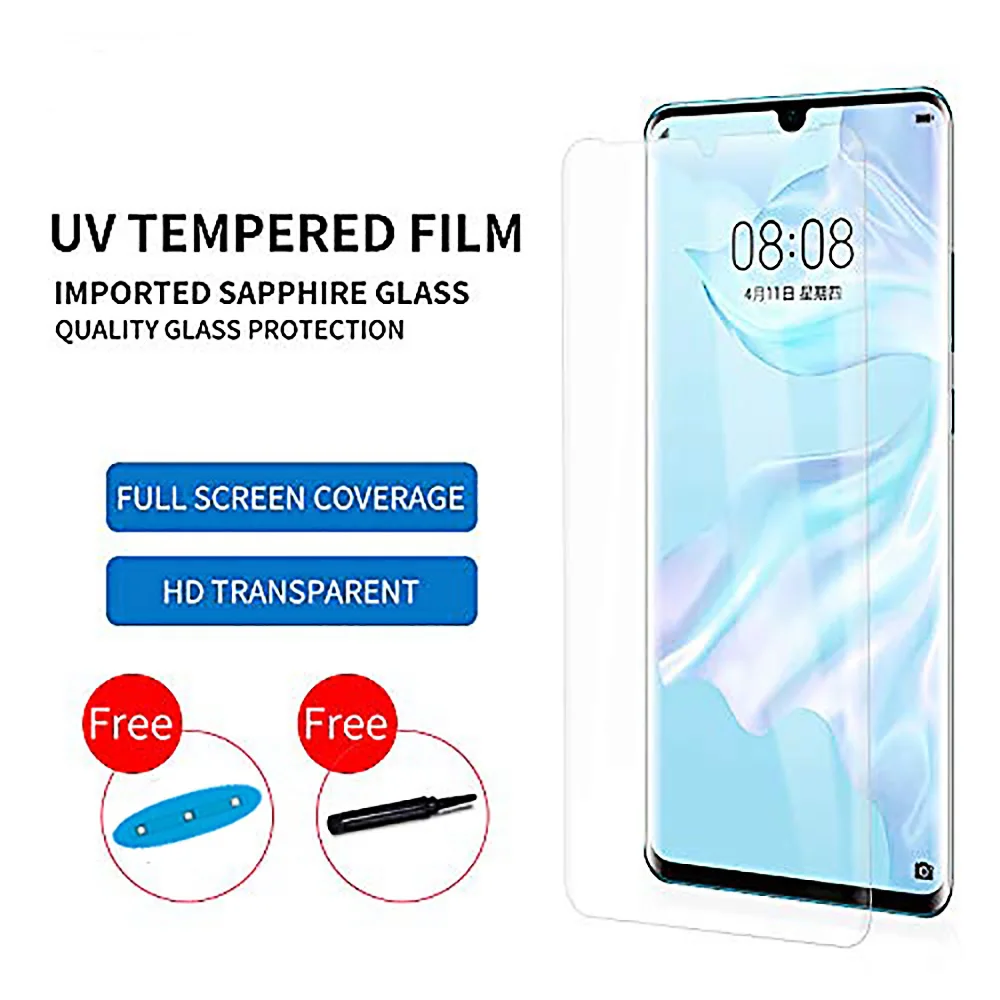 Full Glue P30 Pro Best Screen Protector 10D Nano Liquid UV Full