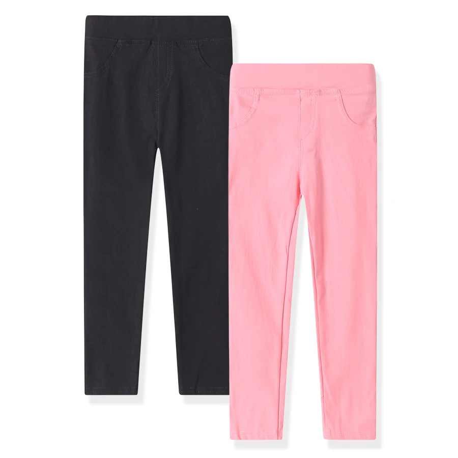 

sheecute 2-Pack Girls' Stretch Twill Skinny Leg Pant Pull-on Capri Pant