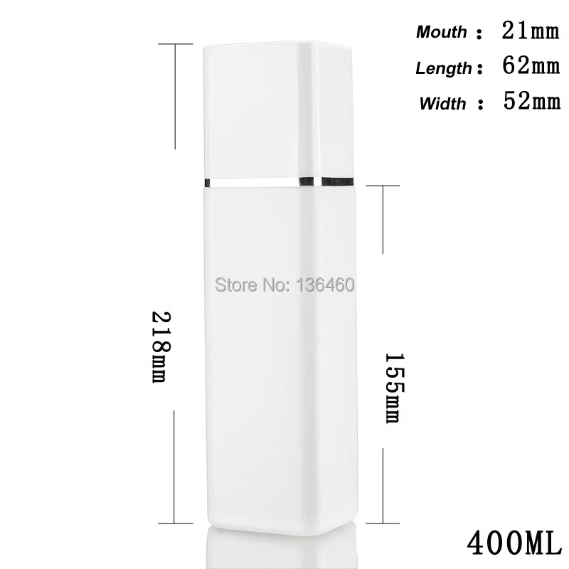 400ml square cream bottles