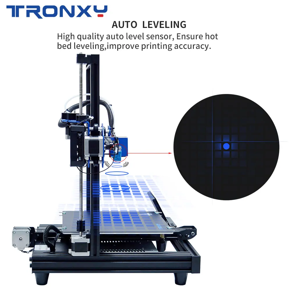 Новейший полнофункциональный 3D-принтер Tronxy XY-2 PRO FDM с 8G micro sd 0,25 кг PLA нитью и 0,4 мм насадкой в подарок