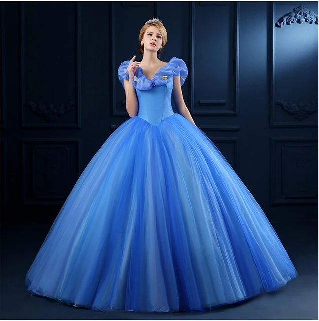gelinlik 2016 filme cinderela vestido cosplay para adulto custom