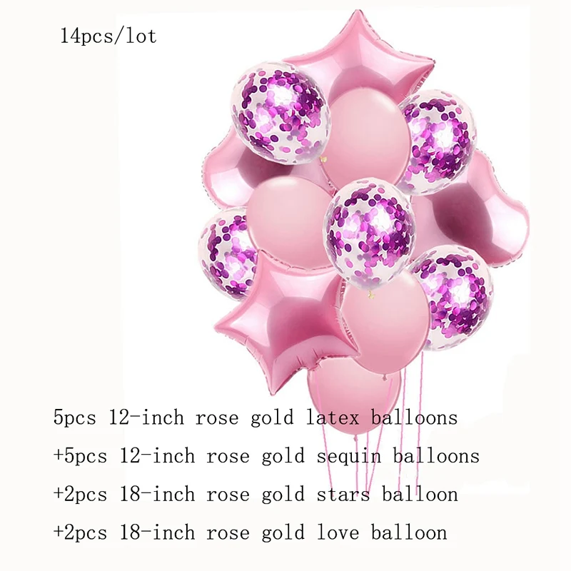 pink set 14pcs Изысканная посуда для вечеринки в честь Дня рождения бумажная чашка тарелка салфетка для взрослых детей день рождения, детский душ изысканный DIY украшения sup - Цвет: pink set 14pcs