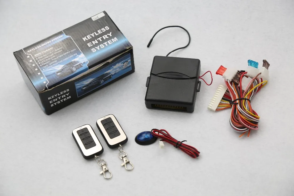 

Vehicle Keyless Entry System With Remote Controllers Car alarm System Security system LD006