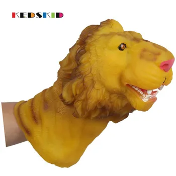 

Animal Dinosaur Lion Tiger wolfhound cattle Hand Puppet Toy Cute Hand Puppets Kids Cartoon Tricky toy Gags & Practical Jokes