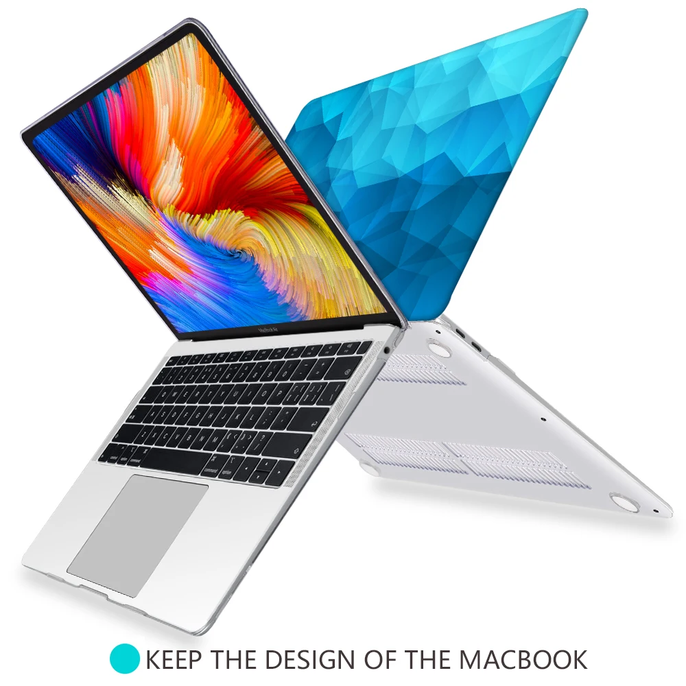 Redlai геометрический жесткий чехол для нового Macbook Air 13 A1932 с сенсорным ID Pro 13 15 16 дюймов retina A1502 Сенсорная панель A2159 A2141 A1990