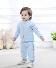2017 Baby Boy Girl Clothes Set Fleece Set Outerwear Toddler Boy  Girl Clothing Outfit  Autumn Winter