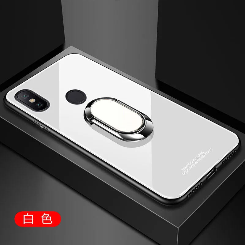 Закаленное Стекло Магнитный чехол для Xiaomi mi 9 8 SE Honor 8 Lite A2 6X 5X A1 mi x 2 S mi x3 играть 360 Поворот Автомобильный кольцо держатель чехол