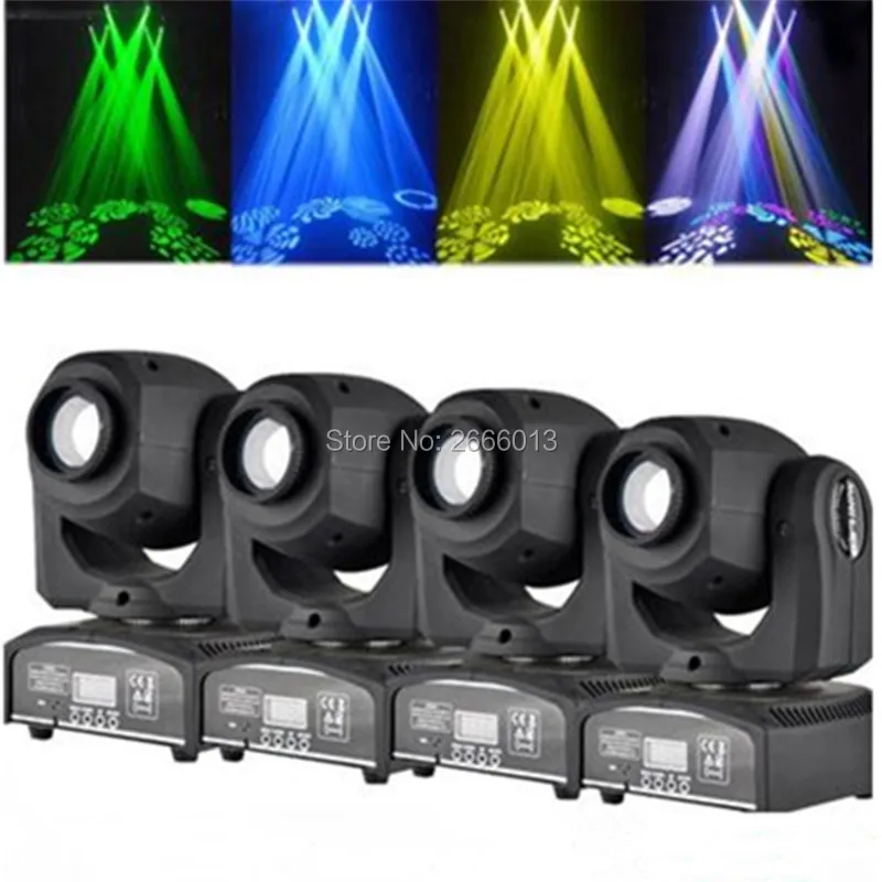 

4pcs/lot 30W LED Spot Moving Head Light/LED Patterns Gobo Light/DMX512 Effect Stage Lighting/30W Home Party KTV DJ Disco Lights