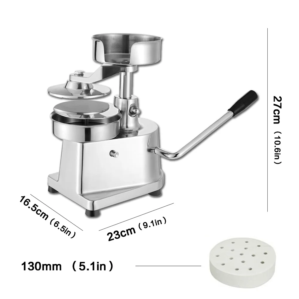 Руководство гамбургер Патти пресс бургер формовочная машина круглый мясо формовочная машина бургер Патти мейкер 500 колодки 13 см Диаметр