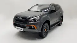 1:18 литья под давлением модель для ISUZU MU-X X-power 2019 матовый черный Внедорожник Игрушечная машина из сплава миниатюрная коллекция подарки MUX MU X