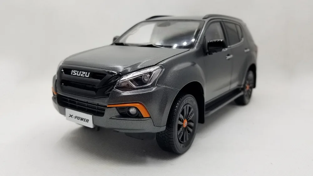 Модель Diecast для ISUZU 1:18 X Power 2019 матовый черный Внедорожник игрушечный автомобиль из