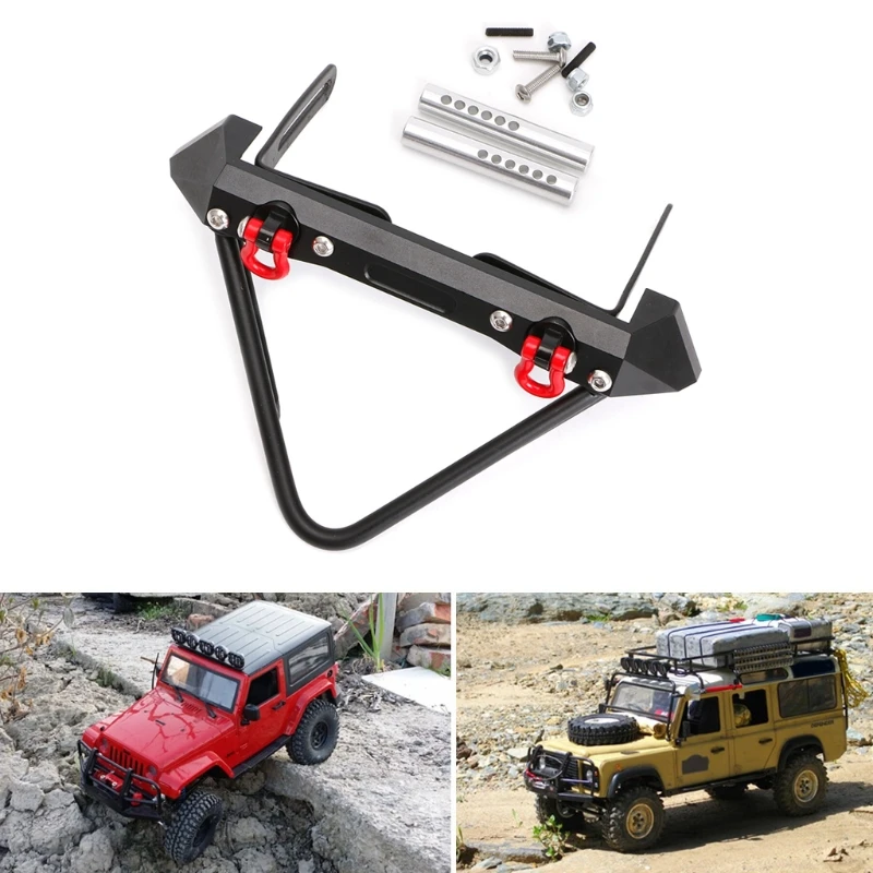 

Front Bumper for 1/10 RC Crawler Jeep Wrangler Rubicon Axial SCX10 RC4WD D90