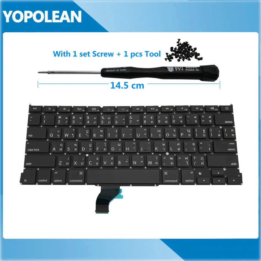 

New Thailand Thai Keyboard For Macbook Pro Retina 13" A1502 2013 2014 2015