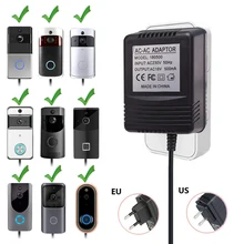 США Великобритания ЕС вилка 18 В AC трансформатор зарядное устройство для Wifi беспроводной дверной звонок камера адаптер питания IP видео домофон кольцо 110-240 В