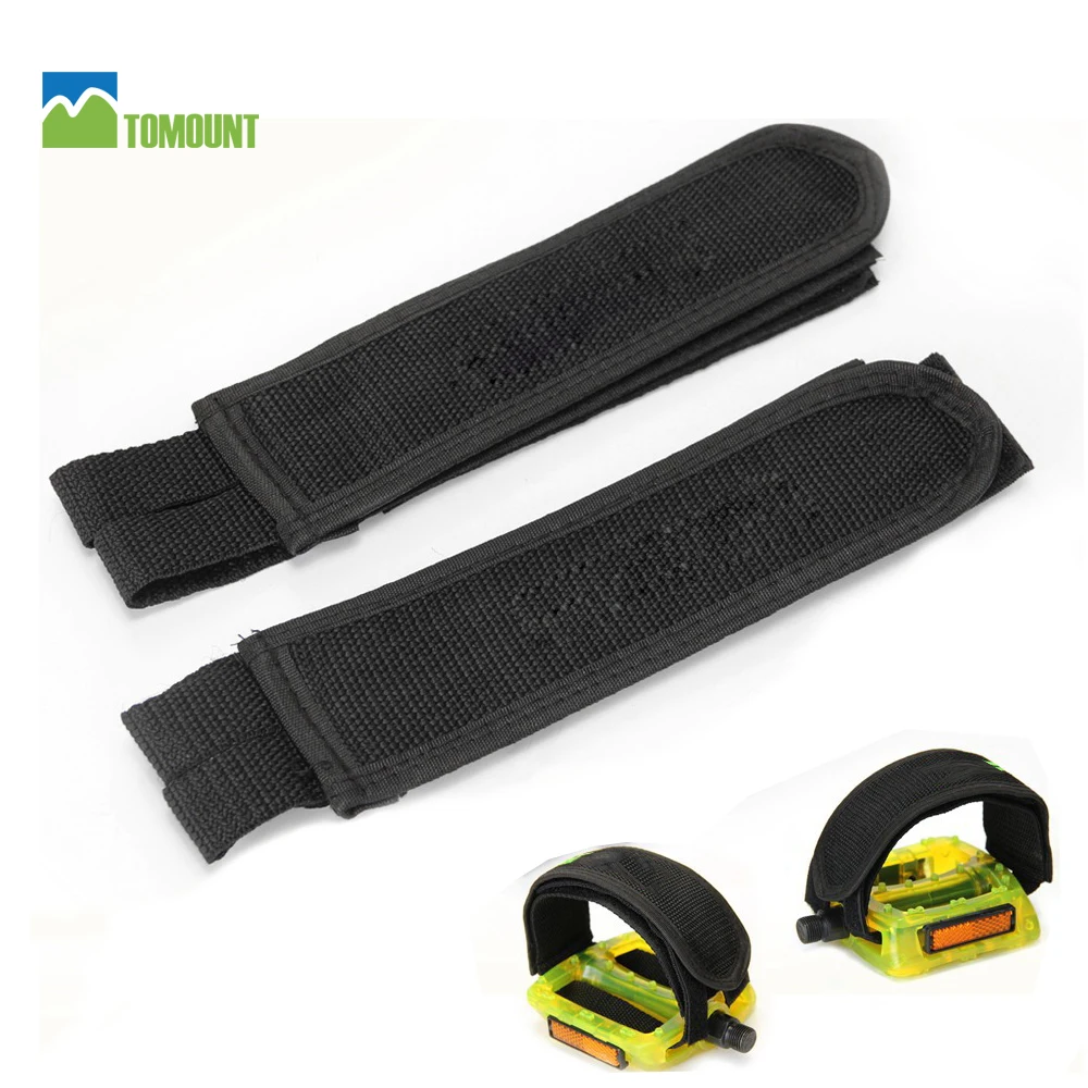 1 Pair Fixed Gear Fixie MTB BMX Bike Bicycle Double Magic Stick Pedal Straps Black Anti Slip