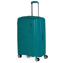 Itaca модель Дунай чемодан Средний путешествия 4 колеса двойной полипропиленовый замок TSA.760060