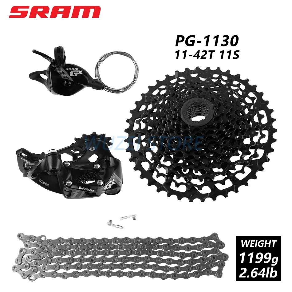 SRAM GX NX 11 скоростной переключатель комплект групп 1x11s задний переключатель триггерный переключатель передач PG1130 11-42T XG1150 10-42T маховик цепи костюм - Цвет: NO.3 GX gray 1130