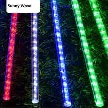 4 компл./лот светодиодный Рождественские огни DHL Светодиодный светильник метеор, светодиодный LED падающая звезда типа мини 50 см 30 светодиодный s/ПК 8 шт./компл