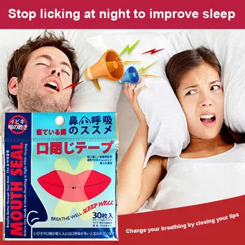 

Newly Sleep Strips Anti-snoring Sticker Sleeping Mouth Sticker Nose Breathable Anti-Snoring Tools JLRD 2019