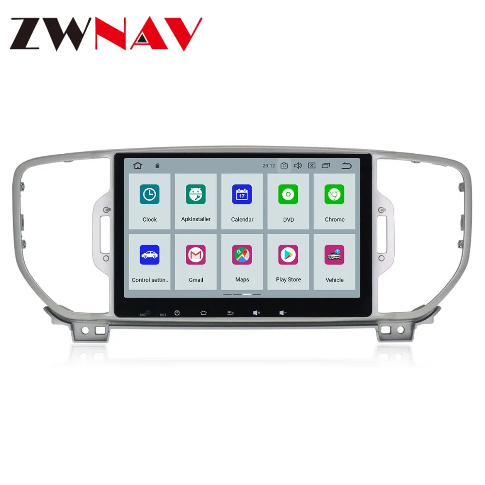 Cheap ZWNAV Android 9.0 4+32GB Car No DVD Player FOR KIA SPORTAGE 2016 2017 2018 Radio Ibiza GPS map Navigation with Mirroring link 2