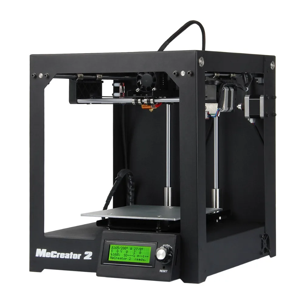 2016 Desktop 3D Printer DIY KIT Upgraded MK8 Extruder Me Creator 2 Print 160x160x160mm Wholesale 3D Printer