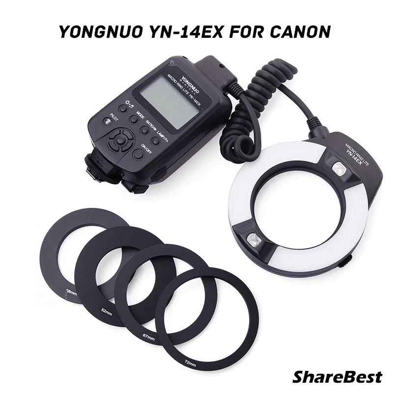 Yongnuo YN 14EX YongnuoYN 14EX TTL LED Macro Speedlite Ring Flash Light