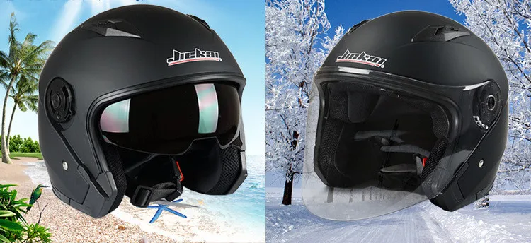 JIEKAI 512 Half Face Flip Up Electronic Motorcycle Hemet With Inner Sun Visor Motorbike Helmets Dual Lens Moto Casque Casco02