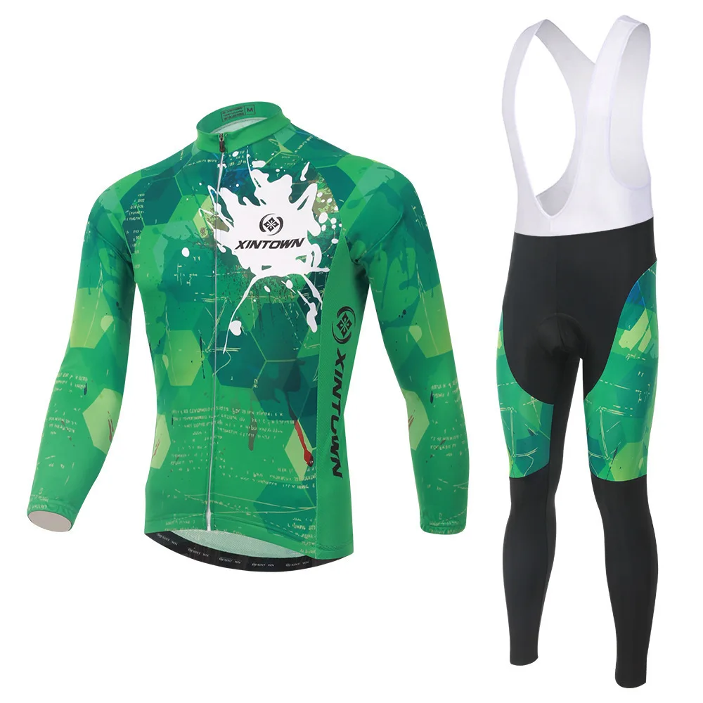 

BOODUN Green Dazzling Robe Straps Long Sleeve Suit Bicycle Serve Catch Down Windbreak Keep Warm Function Underwear