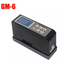 GM-6 прибор для измерения Диапазон 0,1-200Gu 60 угловой измеритель глянца Портативный цифровой измеритель блеска с синей подсветкой