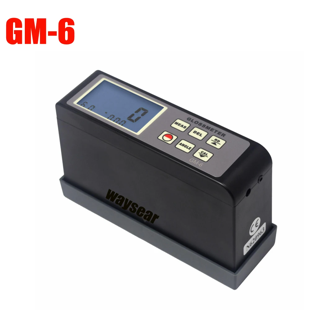 GM-6 Gloss Meter range 0 1-200Gu 60 портативный цифровой глянцевый измеритель с синей