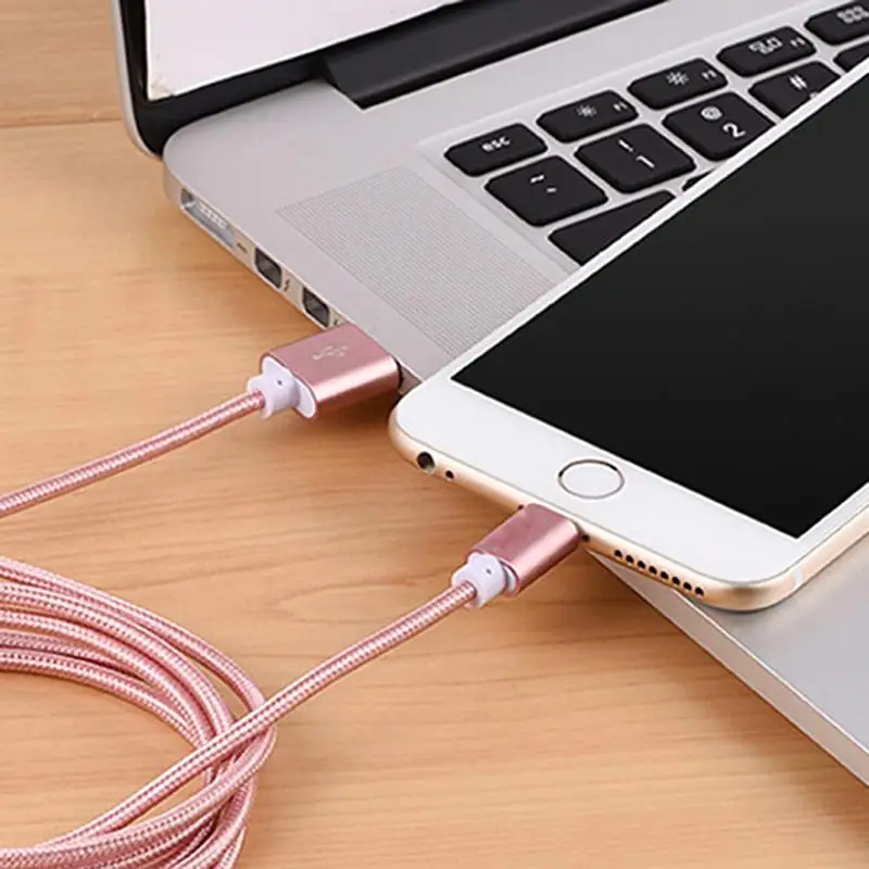 SZHXNOR For iphone XS Max XR 8 pin USB Data Charger Braided Wire fast